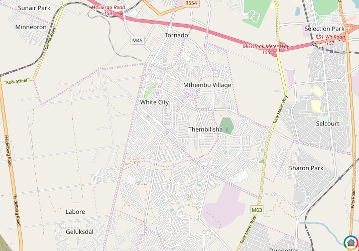 Map location of Vergenoeg